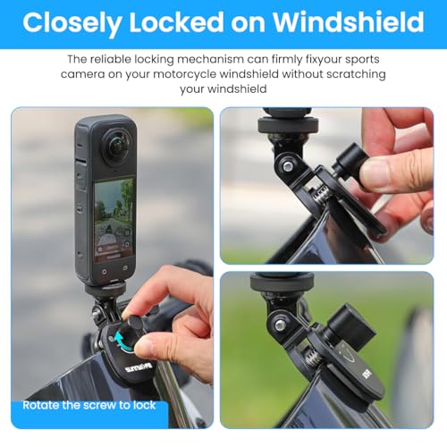 ZORBES® Motorcycle Windshield Mount Clamp Aluminum Clip for Insta360 X5/X4/Ace Pro 2/Ace Pro, Motorcycle Bracket Clip for GoPro 13 for DJI Osmo Action 5 Pro Accessories ZORBES® Motorcycle Windshield Mount Clamp Aluminum Clip for Insta360 X5/X4/Ace Pro 2/Ace Pro, Motorcycle Bracket Clip for GoPro 13 for DJI Osmo Action 5 Pro Accessories